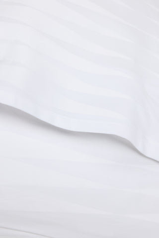 Jacquard Organic Cotton Pillowcases - Pure White