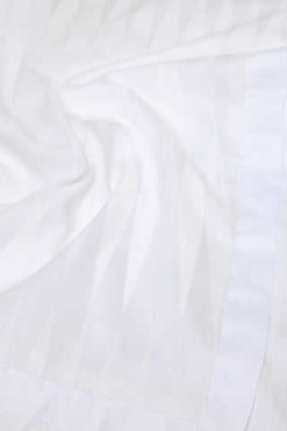 Jacquard Organic Cotton Pillowcases - Pure White