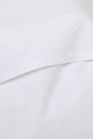 Jacquard Organic Cotton Pillowcases - Classic White