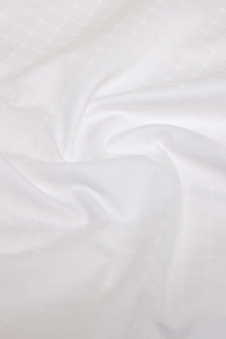 Jacquard Organic Cotton Pillowcases - Classic White