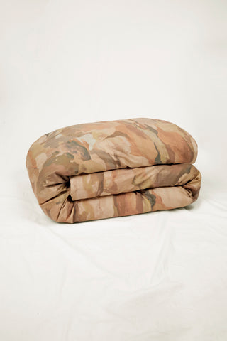 Landscape Duvet Cover - Cinnamon Brown