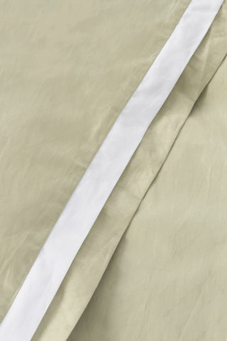 Jacquard Organic Cotton Duvet Cover - Sage