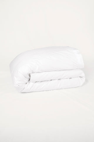 Jacquard Organic Cotton Duvet Cover - Classic White