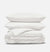 Percale Organic Cotton Duvet Set - Midwinter White