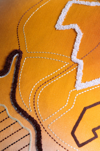 Chandigarh Embroidered Cushion Cover