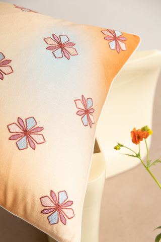 Bloom Embroidered Cushion Cover