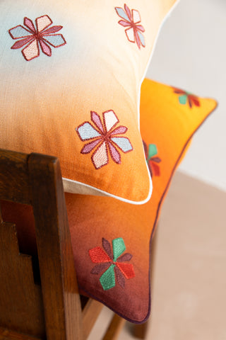 Bloom Embroidered Cushion Cover