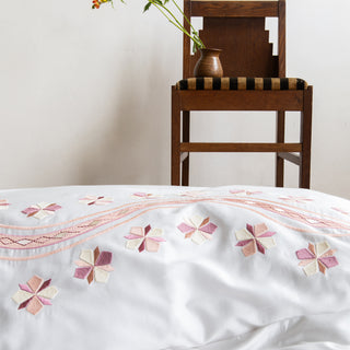 Bloom Embroidered Super King Duvet Cover