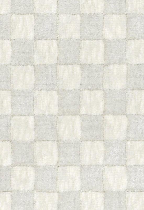 Damask Checks - Ecru/Silver
