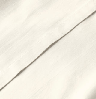 Iridescent ivory pillowcase detail