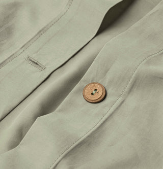 Percale Organic Cotton Duvet Set - Solstice Green