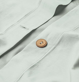 Percale Organic Cotton Duvet Set - Spring Blue