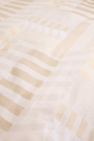 Geo Printed King Duvet Cover in Natural