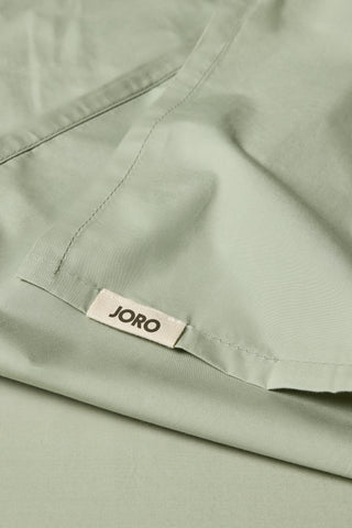 Percale Organic Cotton Flat Sheet - Solstice Green