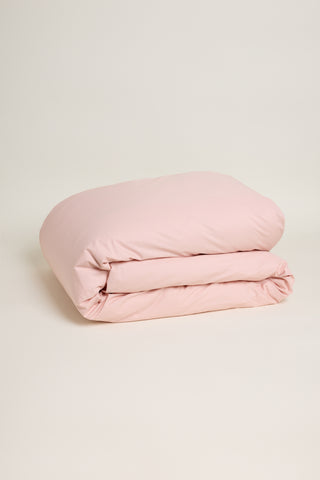 Percale Organic Cotton Duvet Cover - Midsummer Pink