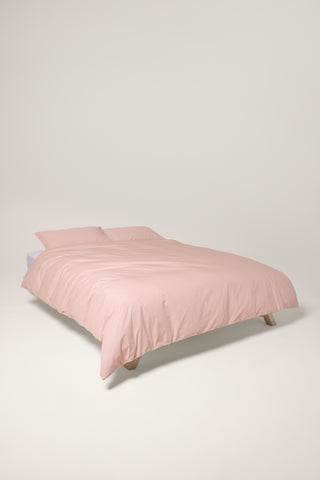 Percale Organic Cotton Duvet Cover - Midsummer Pink