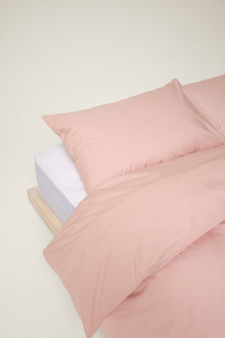 Percale Organic Cotton Duvet Cover - Midsummer Pink