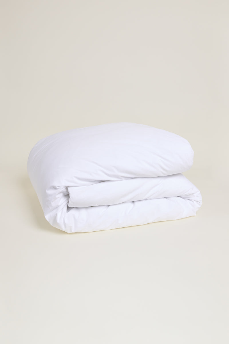 Percale Organic Cotton Duvet Cover - Midwinter White