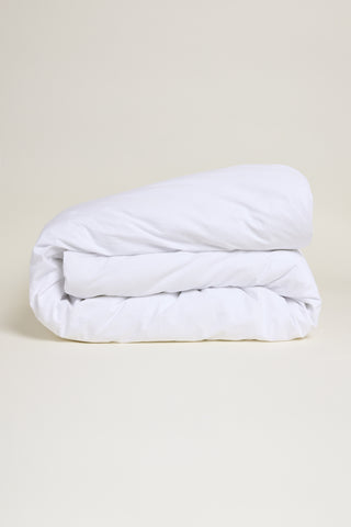 Sateen Organic Cotton Duvet Cover - Midwinter White
