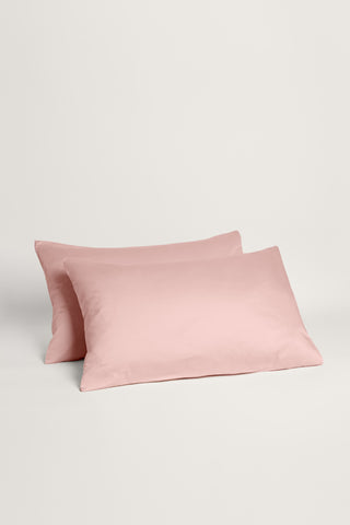 Sateen Organic Cotton Pillowcases - Midsummer Pink