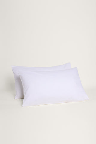 Sateen Organic Cotton Pillowcases - Midwinter White