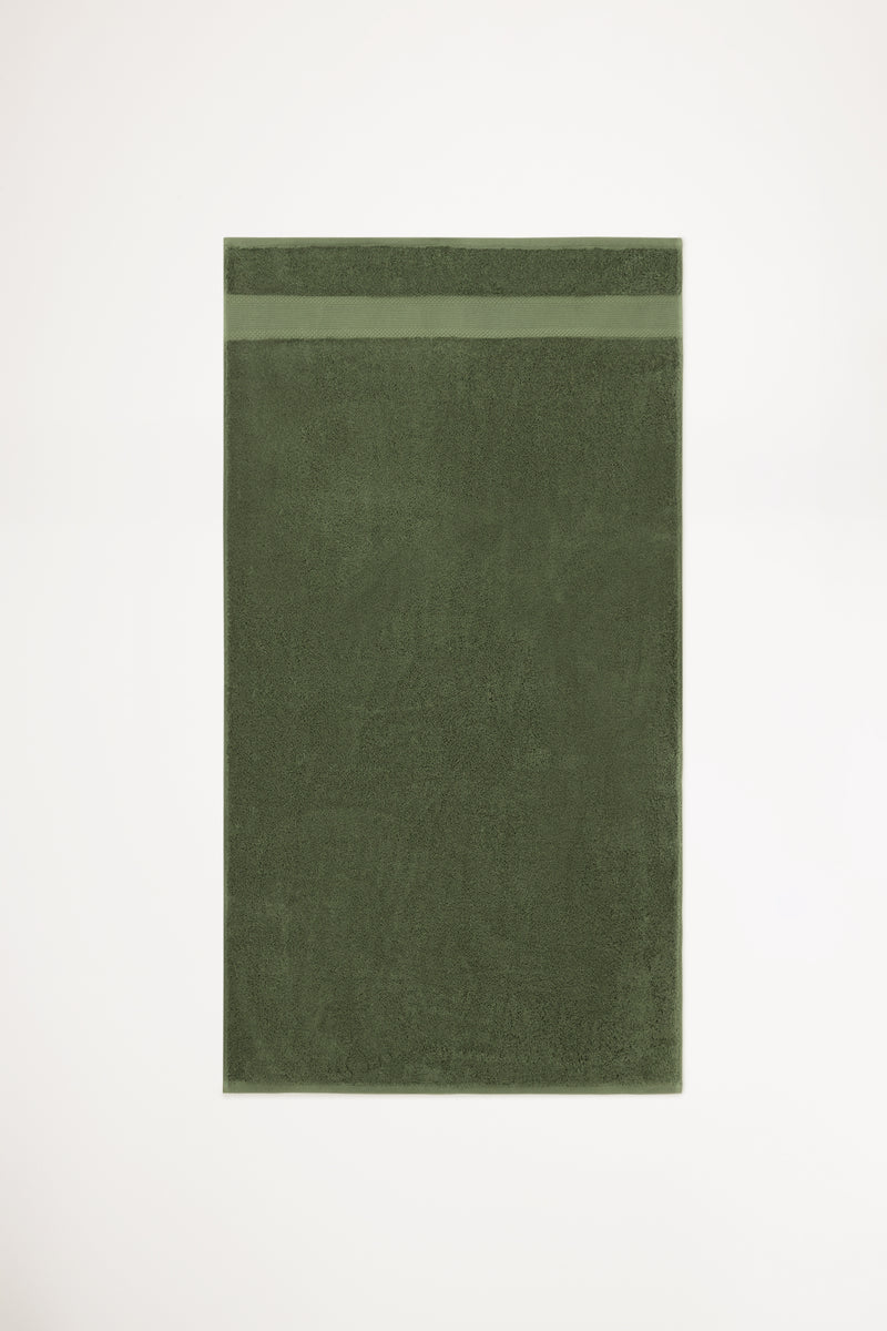 Organic Cotton Bath Towel - Forest Green