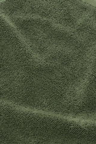 Organic Cotton Face Towel - Forest Green