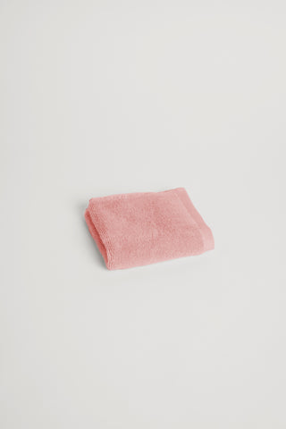 Organic Cotton Face Towel - Dusky Rose
