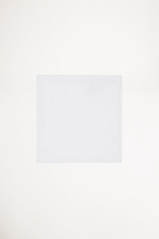 Organic Cotton Face Towel - Classic White