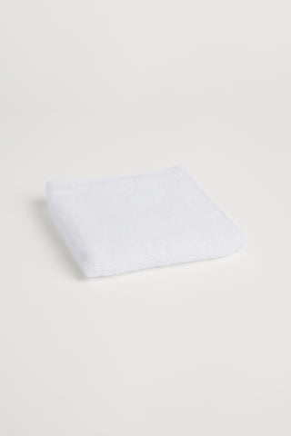 Organic Cotton Face Towel - Classic White