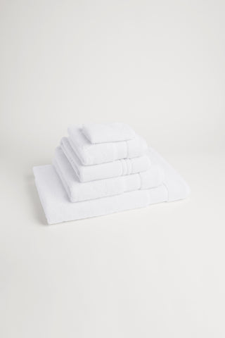 Organic Cotton Face Towel - Classic White