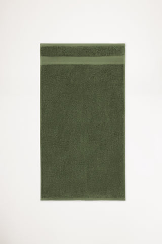 Organic Cotton Hand Towel - Forest Green