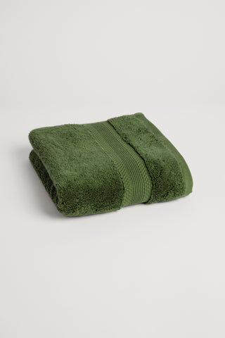 Organic Cotton Hand Towel - Forest Green