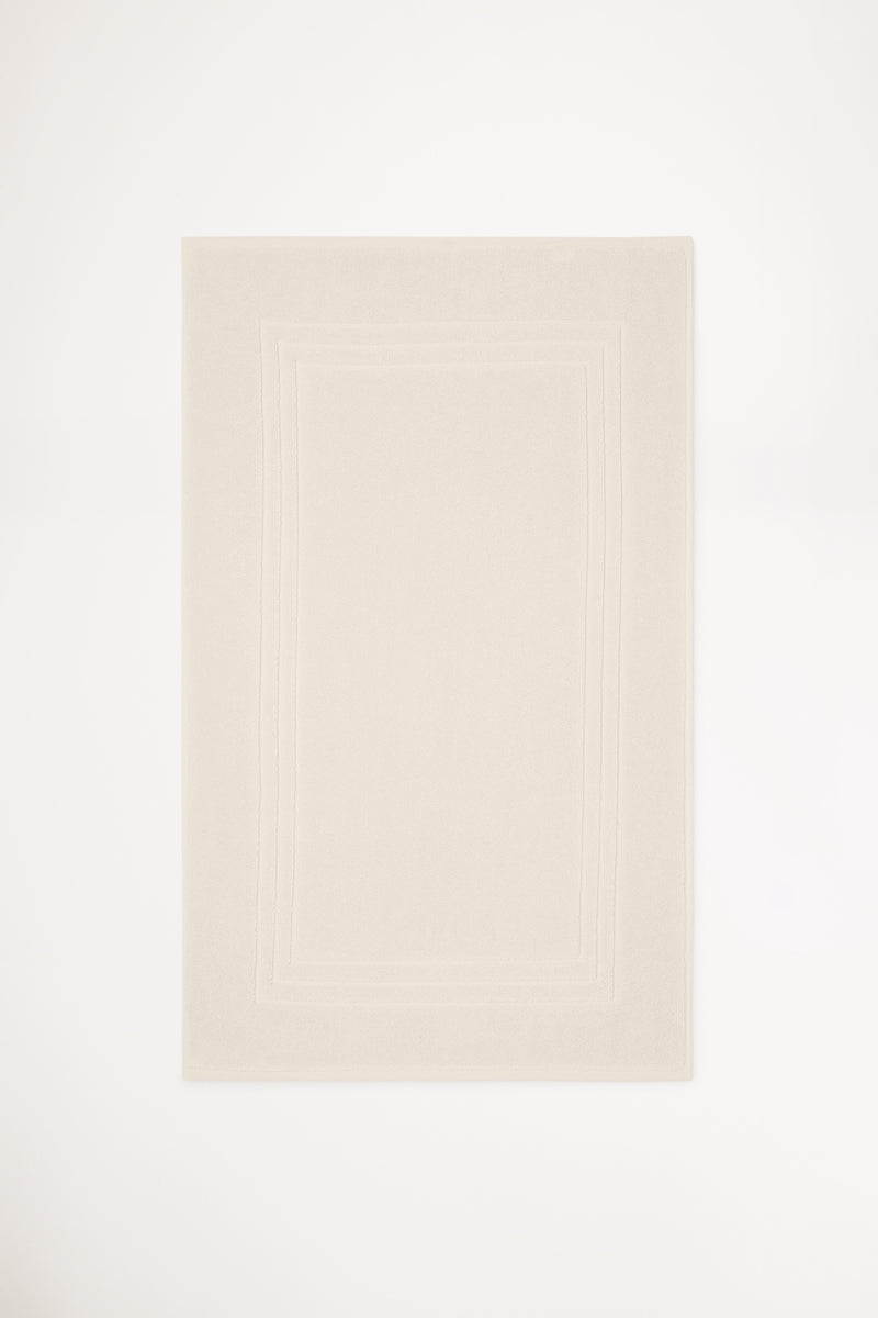 Organic Cotton Bath Mat - Chalk
