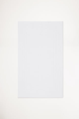 Organic Cotton Bath Mat - Classic White