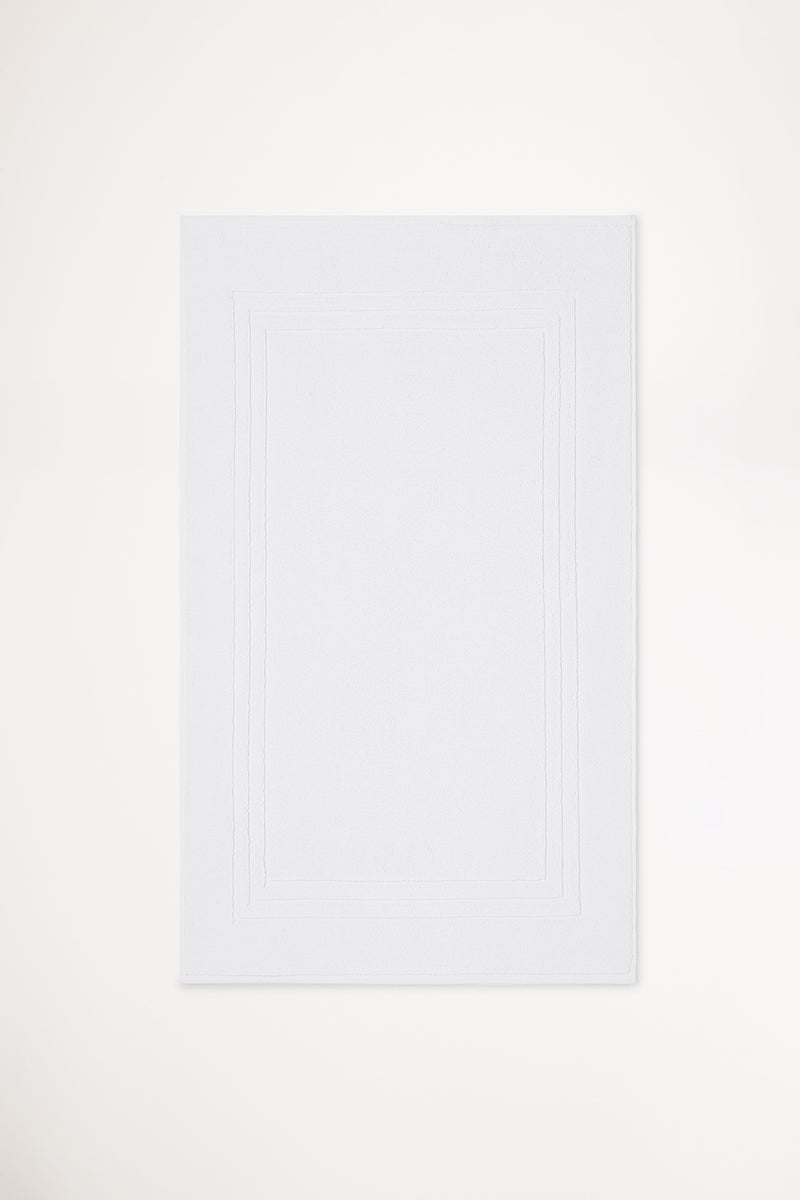 Organic Cotton Bath Mat - Classic White