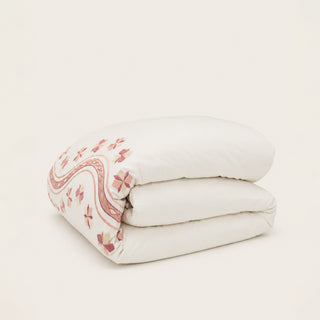 Bloom Embroidered Super King Duvet Cover