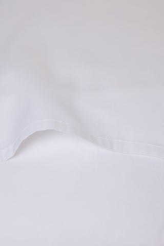 Simar Embroidered Pillowcases -  Classic White & Silver