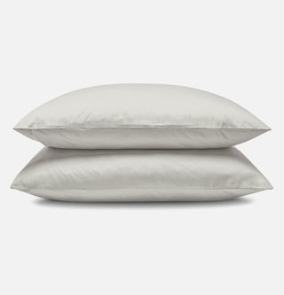 Percale Organic Cotton Duvet Set - Equinox Silver