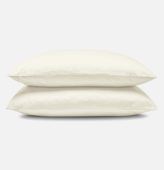 Iridescent ivory pillowcases