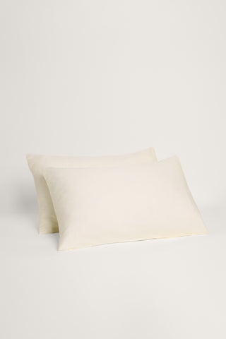Sateen Organic Cotton Pillowcases - Classic Cream