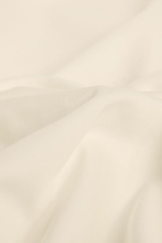 Sateen Organic Cotton Fitted Sheet - Classic Cream