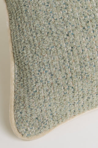 Plush Cushion Cover - Light Green