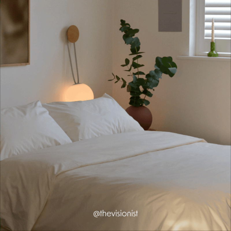 Sateen Organic Cotton Bedding Set - Iridescent Ivory