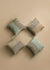 Stripes Velvet Cushion Cover - Green + Brown