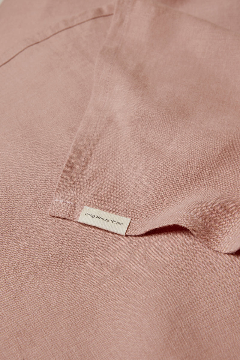 Linen Flat Sheet - Terracotta