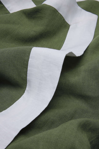 Linen Duvet Cover - Forest Green