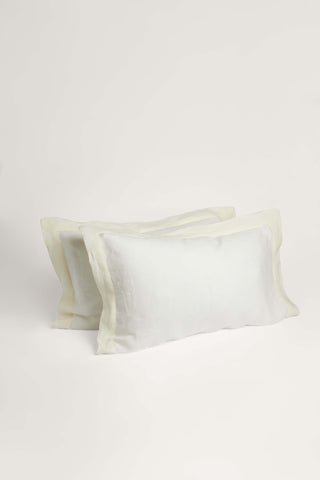 Linen Pillowcases - Classic White