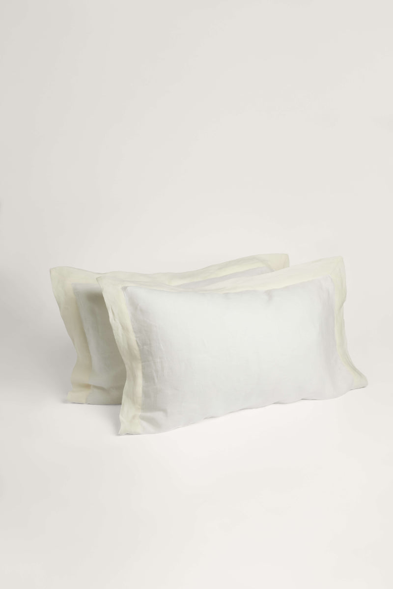 Linen Pillowcases - Classic White