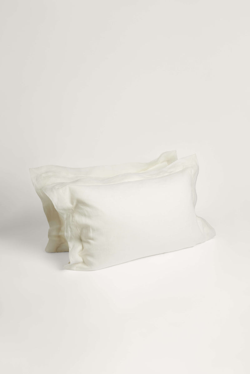 Linen Pillowcases - Classic Cream